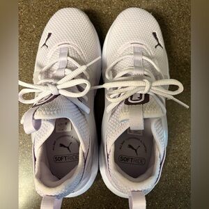 Puma SoftRide White and Light Purple Shoes New Without Box